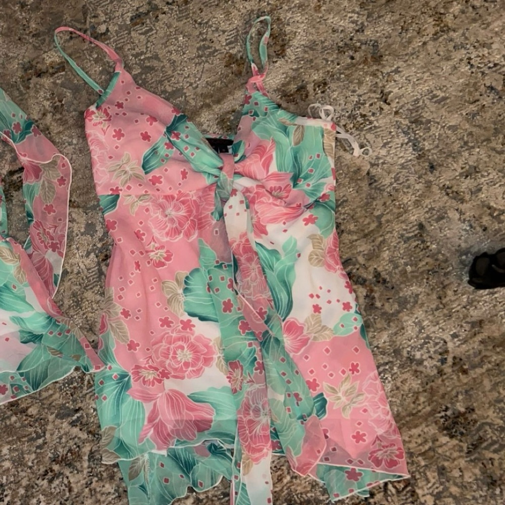 Floral two piece set- vintage Takara